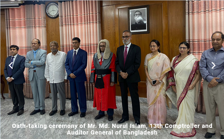 Oath-taking Ceremony of Mr. Md. Nurul Islam, 13th Comptroller and auditor General of Bangladesh